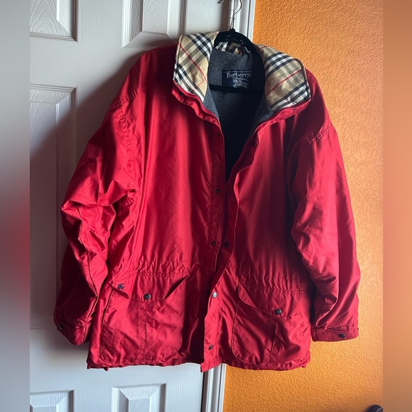 Burberry red men’s jacket size L - Picture 3 of 9